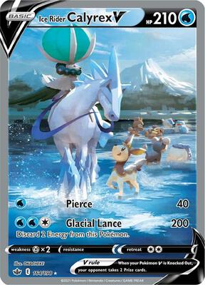Ice Rider Calyrex V (Alternate Full Art) card from SWSH06: Chilling Reign