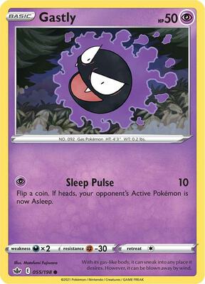 Gastly card from SWSH06: Chilling Reign