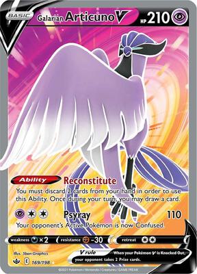 Galarian Articuno V (Full Art) card from SWSH06: Chilling Reign