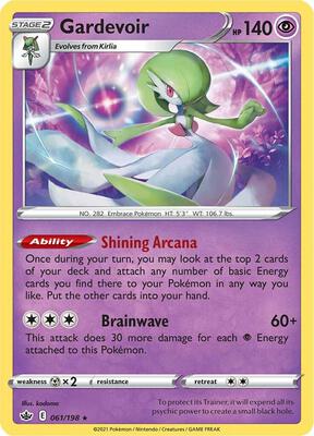 Gardevoir card from SWSH06: Chilling Reign