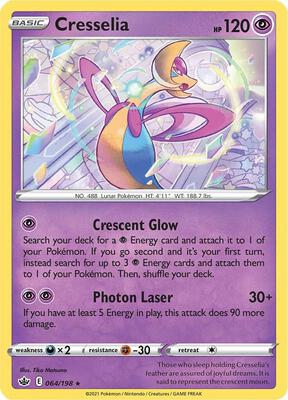 Cresselia card from SWSH06: Chilling Reign