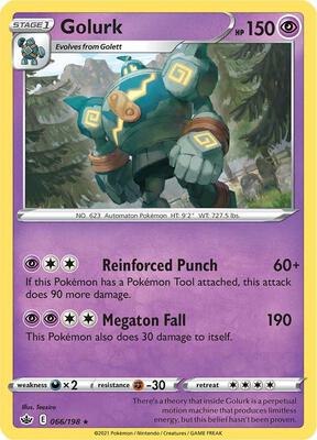 Golurk card from SWSH06: Chilling Reign