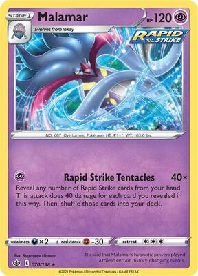 Malamar card from SWSH06: Chilling Reign