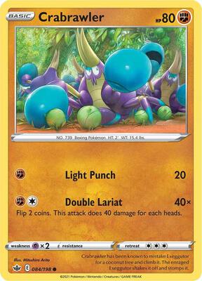 Crabrawler card from SWSH06: Chilling Reign