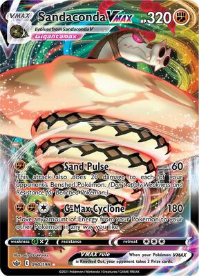 Sandaconda VMAX card from SWSH06: Chilling Reign