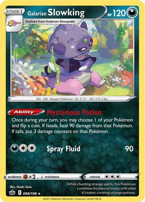 Galarian Slowking card from SWSH06: Chilling Reign