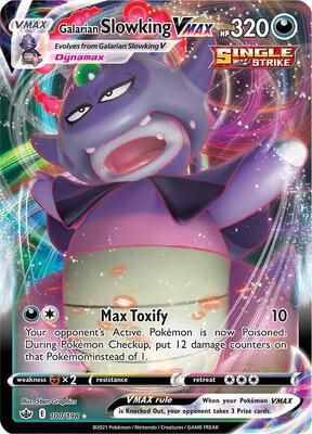 Galarian Slowking VMAX card from SWSH06: Chilling Reign