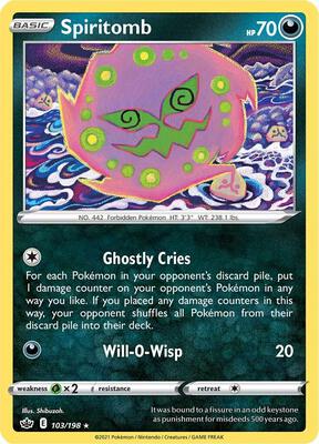 Spiritomb card from SWSH06: Chilling Reign