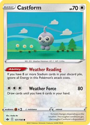 Castform card from SWSH06: Chilling Reign