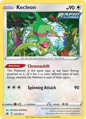 Kecleon card from SWSH06: Chilling Reign