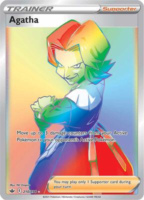 Agatha (Secret) card from SWSH06: Chilling Reign