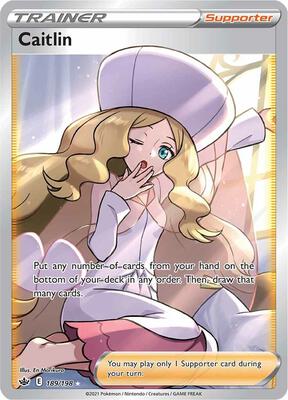 Caitlin (Full Art) card from SWSH06: Chilling Reign