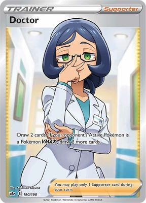 Doctor (Full Art) card from SWSH06: Chilling Reign