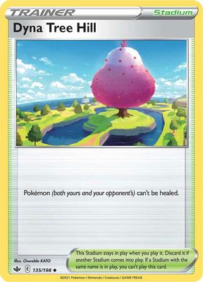 Dyna Tree Hill card from SWSH06: Chilling Reign