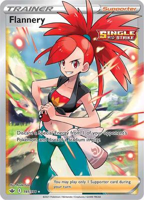 Flannery (Full Art) card from SWSH06: Chilling Reign