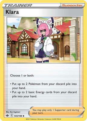 Klara card from SWSH06: Chilling Reign