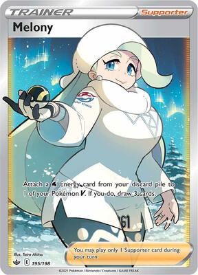 Melony (Full Art) card from SWSH06: Chilling Reign
