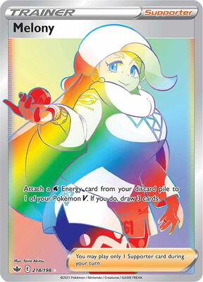 Melony (Secret) card from SWSH06: Chilling Reign