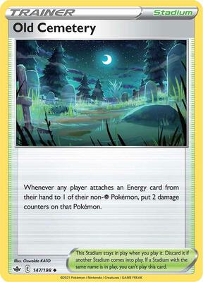 Old Cemetery card from SWSH06: Chilling Reign
