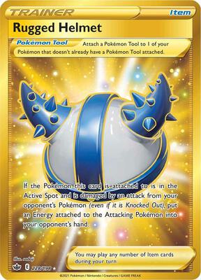 Rugged Helmet (Secret) card from SWSH06: Chilling Reign