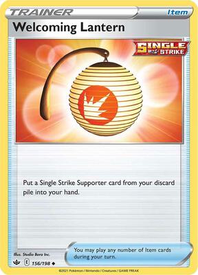 Welcoming Lantern card from SWSH06: Chilling Reign
