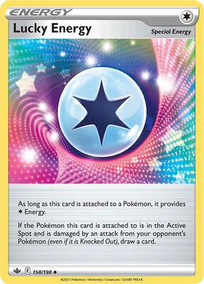 Lucky Energy card from SWSH06: Chilling Reign