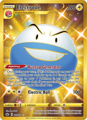 Electrode (Secret) card from SWSH06: Chilling Reign