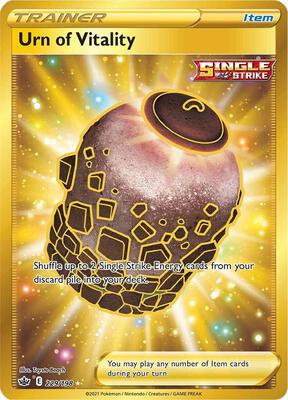 Urn of Vitality (Secret) card from SWSH06: Chilling Reign