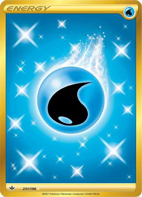 Water Energy (Secret) card from SWSH06: Chilling Reign