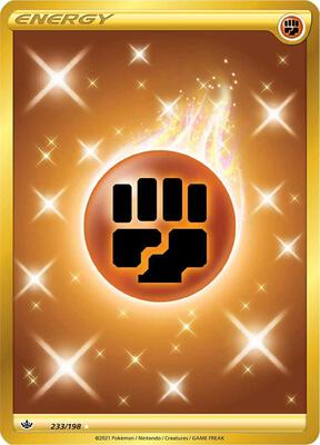 Fighting Energy (Secret) card from SWSH06: Chilling Reign