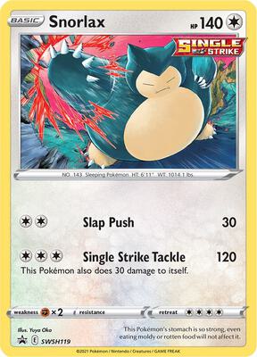 Snorlax - SWSH119 card from SWSH: Sword & Shield Promo Cards