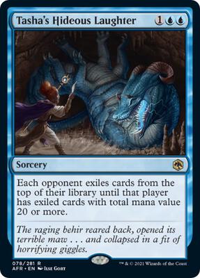 Tasha's Hideous Laughter card from Adventures in the Forgotten Realms