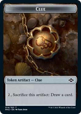 Clue (014) // Crab Double-Sided Token card from Modern Horizons 2