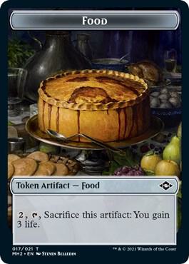 Food (017) // Beast Double-Sided Token card from Modern Horizons 2