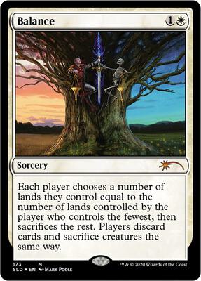 Balance card from Secret Lair Drop Series