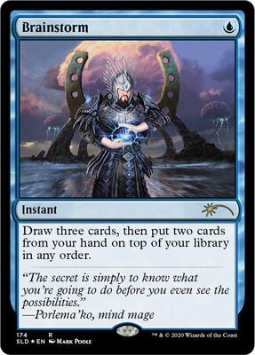 Brainstorm (174) card from Secret Lair Drop Series