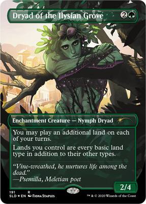 Dryad of the Ilysian Grove card from Secret Lair Drop Series