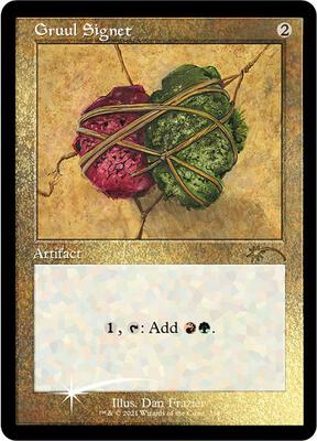 Gruul Signet (Foil Etched) card from Secret Lair Drop Series
