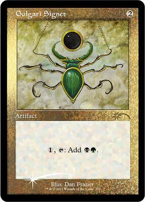 Golgari Signet (Foil Etched) card from Secret Lair Drop Series