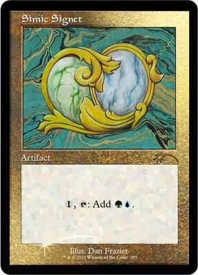Simic Signet (Foil Etched) card from Secret Lair Drop Series