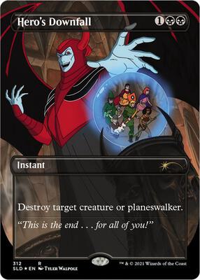 Hero's Downfall card from Secret Lair Drop Series