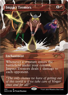 Impact Tremors (313) card from Secret Lair Drop Series