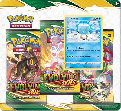 Evolving Skies 3 Pack Blister [Eiscue] card from SWSH07: Evolving Skies