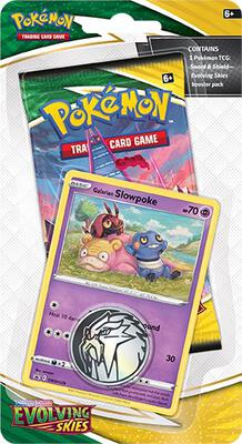 Evolving Skies Single Pack Blister [Galarian Slowpoke] card from SWSH07: Evolving Skies