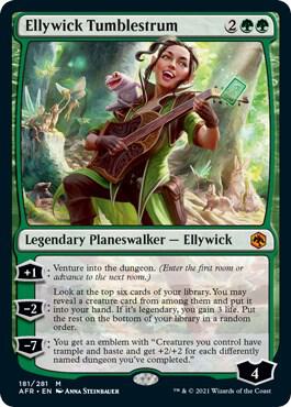 Ellywick Tumblestrum card from Adventures in the Forgotten Realms