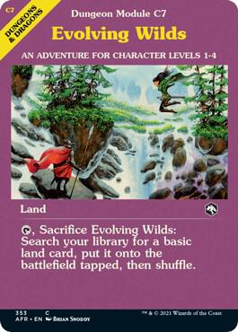 Evolving Wilds (Dungeon Module) card from Adventures in the Forgotten Realms