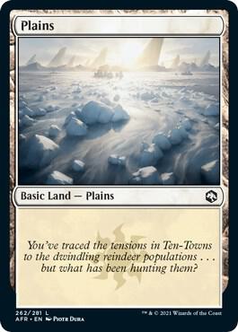 Plains (262) card from Adventures in the Forgotten Realms