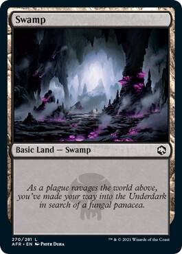 Swamp (270) card from Adventures in the Forgotten Realms