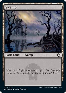 Swamp (271) card from Adventures in the Forgotten Realms