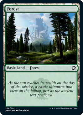 Forest (278) card from Adventures in the Forgotten Realms